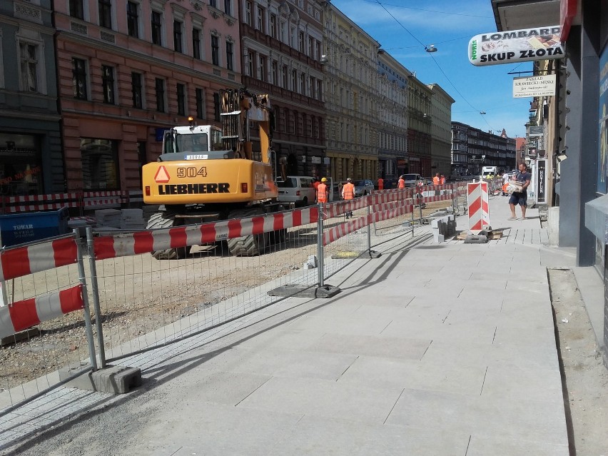 Przebudowa ulicy Jagiellońskiej. Prace już na półmetku