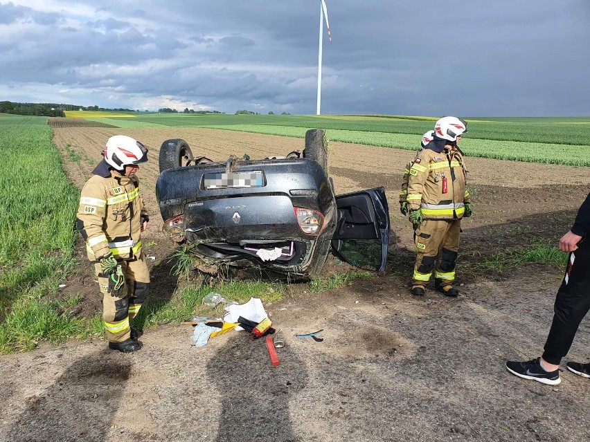 Wypadek w Nowym Dworze w powiecie grudziądzkim. Dachował tam...