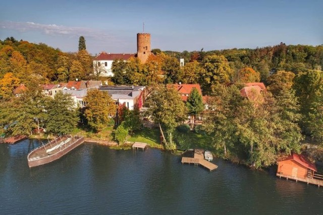 Łag&oacute;w i jeziora Łagowskie i Trześniowskie z lotu ptaka w obiektywie Grzegorza Walkowskiego