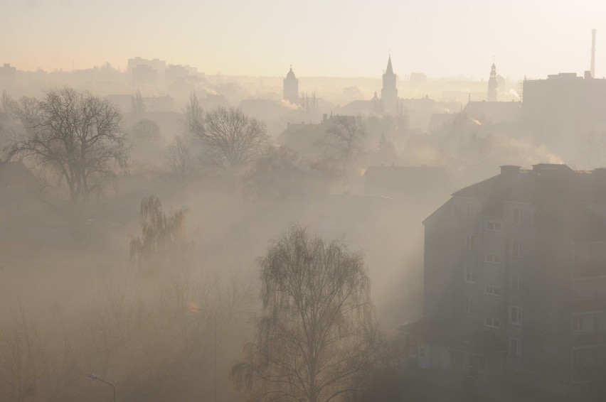 Zimą w Zielonej Górze smog zdarza się czasem tak wielki, że...