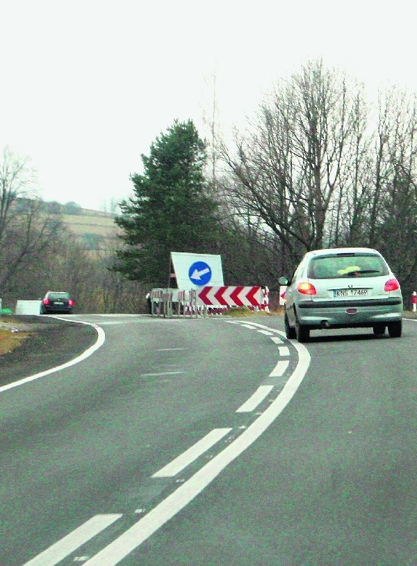 Osuwisko na drodze do Krynicy-Zdroju zniknie jeszcze w tym roku