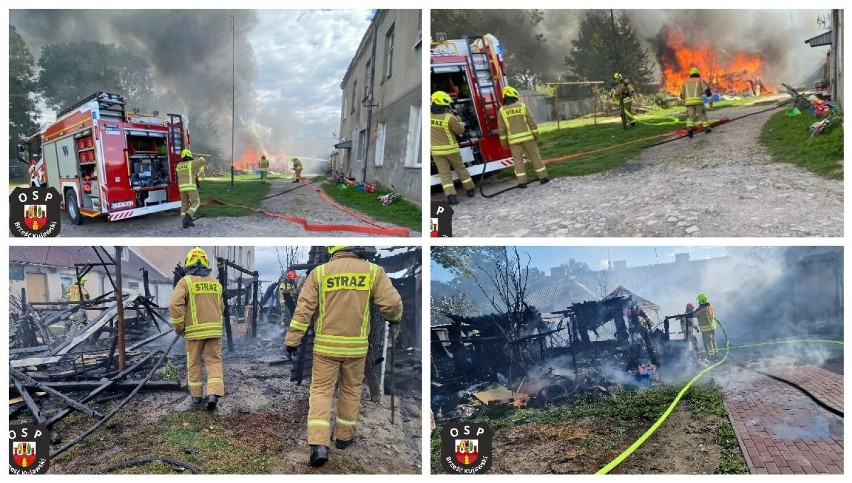 Pożar na Krakowskiej w Brześciu Kujawskim