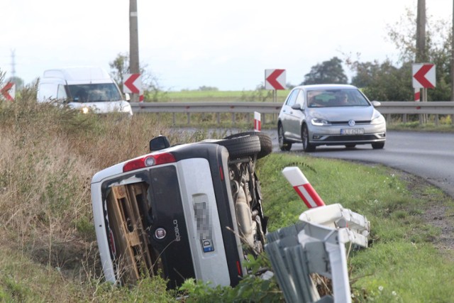 Wypadek na drodze Legnica - Złotoryja.