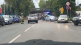 Wypadek w Katowicach-Szopienicach. Na miejscu policja oraz straż pożarna