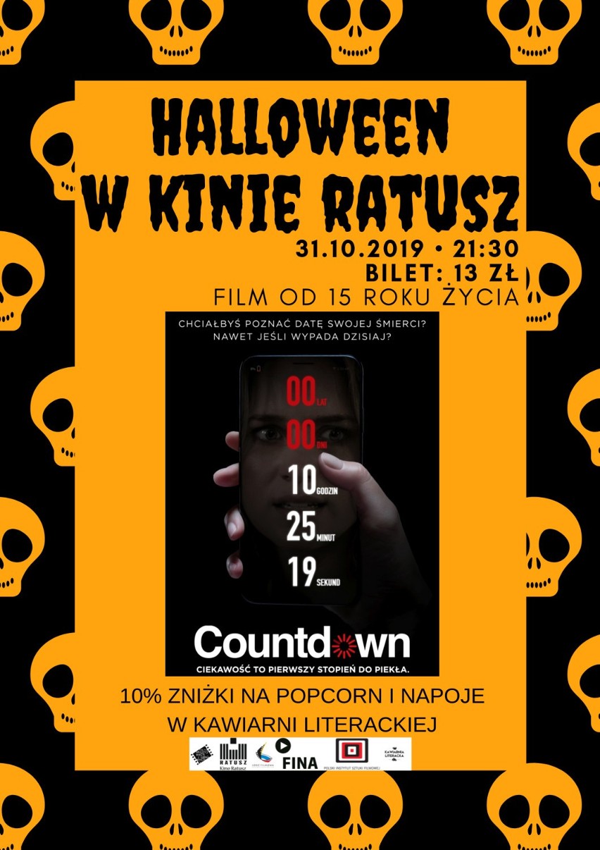 Halloween w kinie Ratusz i spotkanie z Gabrielą Muskałą