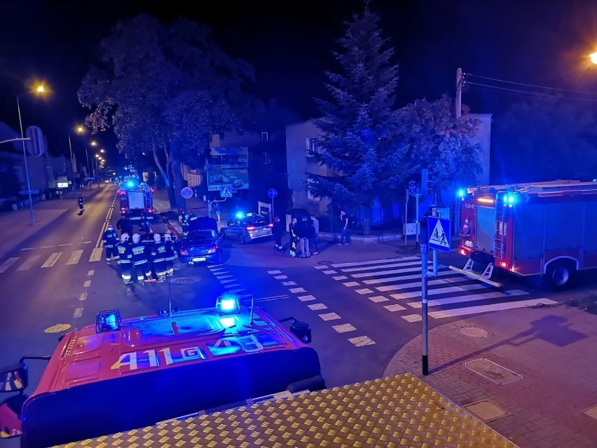 Zderzenie aut przy ul. Gdańskiej w Chojnicach