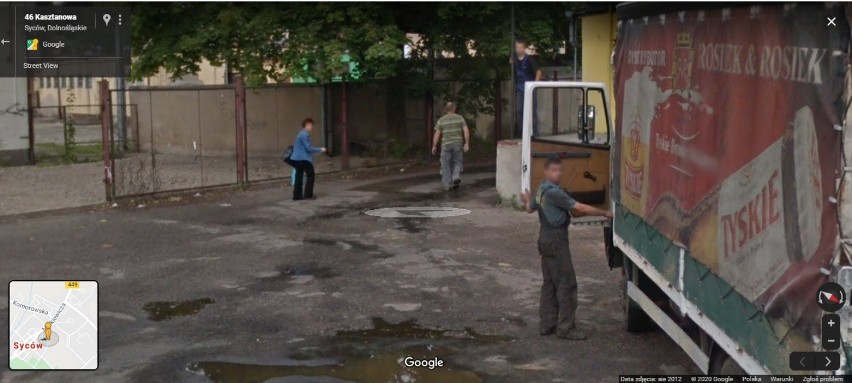 Perełki z kamer Google Street View w Oleśnicy i Sycowie. Tutaj kamera widziała ciut za dużo! 