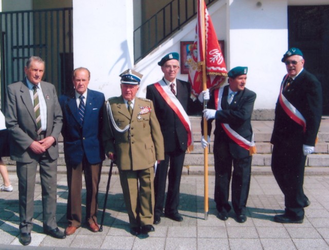 Od lewej: Julian Kojłło, Mieczysław Bim, Józef Trzak, Tadeusz Stasinowski, Zygmunt Kowalski, Maciej Szpon