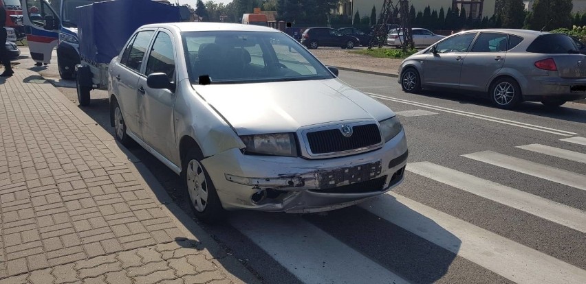 Przasnysz. Wypadek na Słowackiego. Jedna osoba zakleszczona w pojeździe 