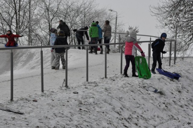 Główną atrakcją dla amatorów sankowych szaleństw w żuławskim mieście jest górka w parku przy ulicy Warszawskiej.