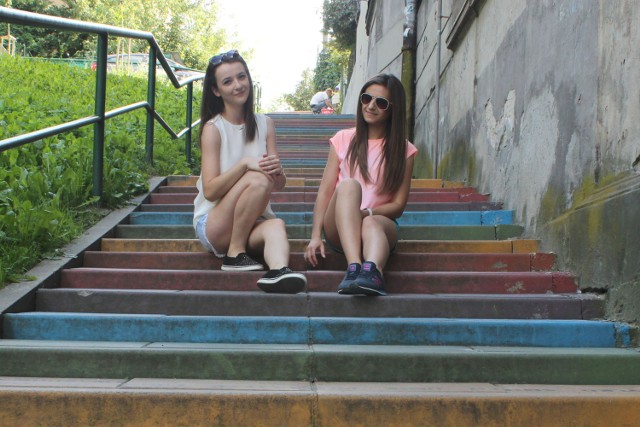 Kolorowe schody przy Tatrzańskiej to miejsce spotkań w Podgórzu