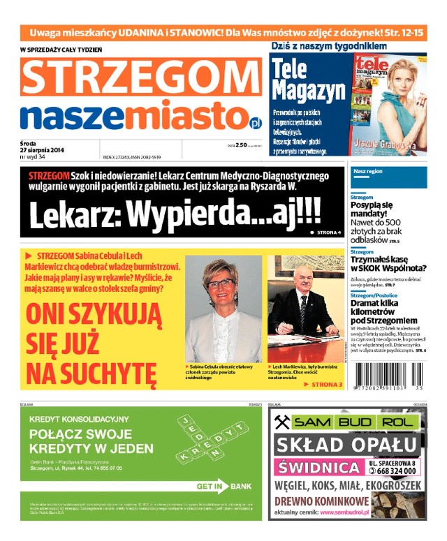 Okładka najnowszego numeru Strzegom Nasze Miasto