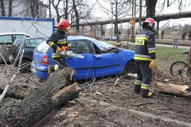 Orkan Ksawery nad powiatem kościańskim