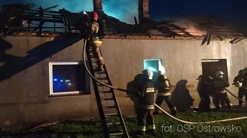 Pożar domu w gminie Uniejów. Ruszyła internetowa akcja pomocy dla pogorzelców (zdjęcia)