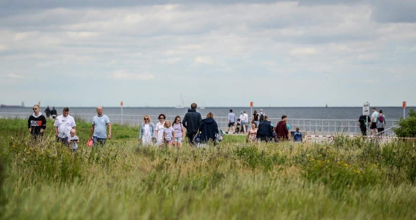 Tłumy turystów na Westerplatte 10.07.2021 r.