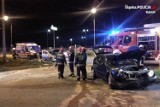 Wypadek w Jankowicach. 18-latek kierująy volkswagenem staranował opla ZDJĘCIA