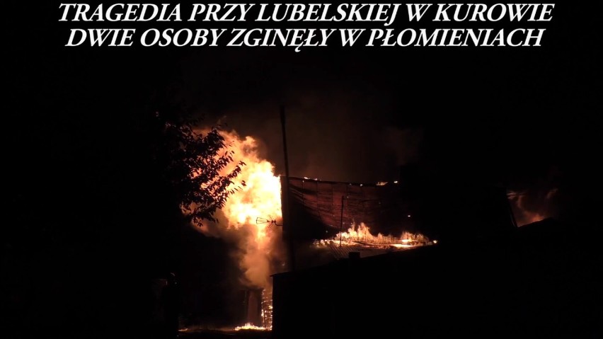 Małżeństwo zginęło w pożarze w Kurowie. Cztery osoby straciły dach nad głową