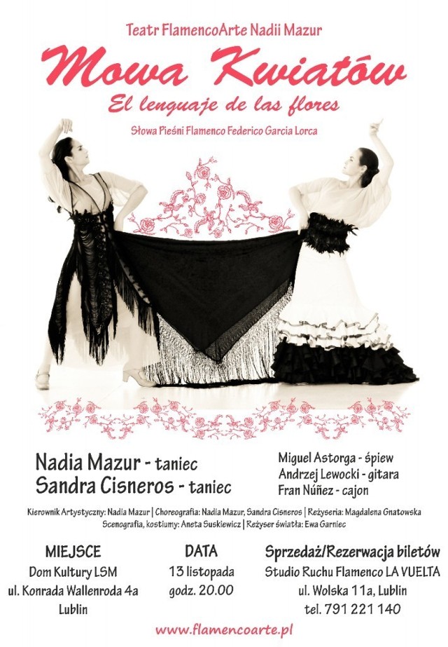 Teatr flamenco "Mowa kwiatów" w Domu Kultury LSM
