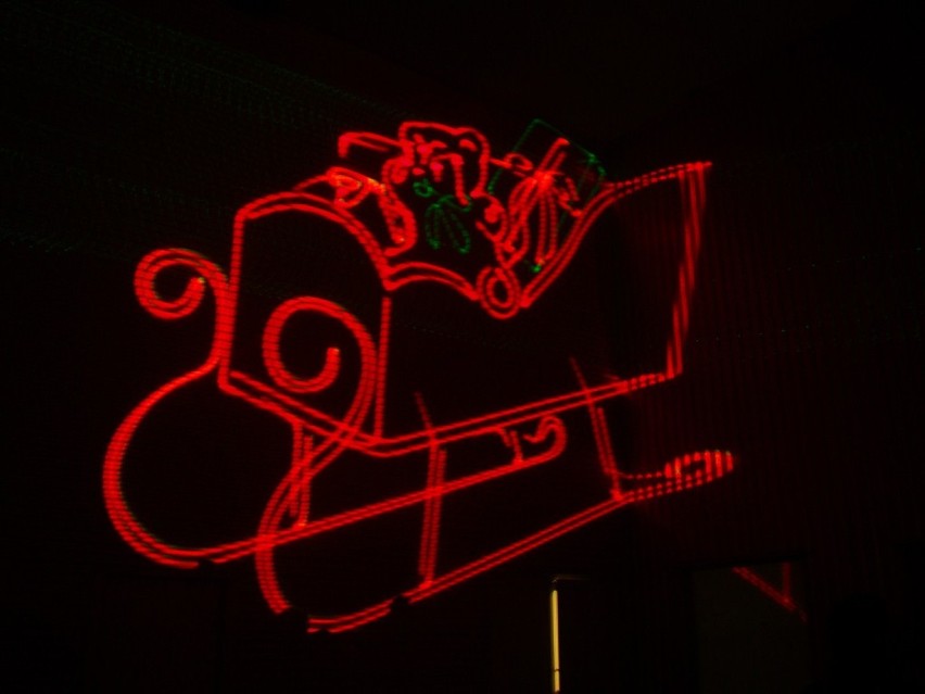 Świąteczny pokaz laserowy w Galerii Grudziądzkiej