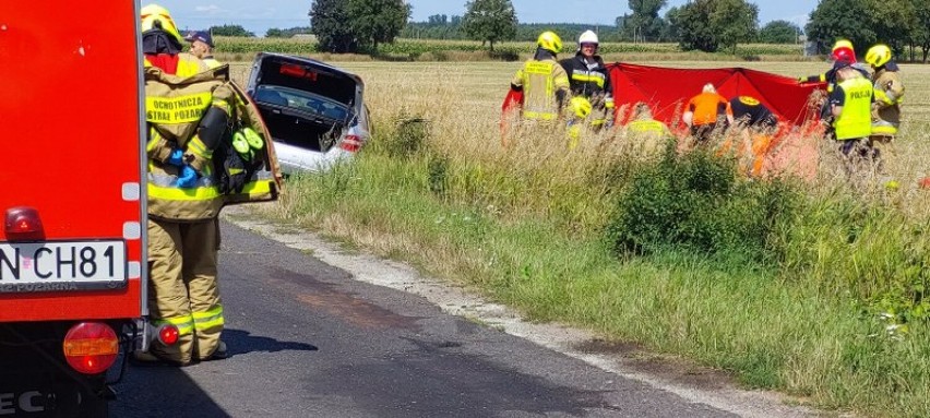 Wypadek między Gorańcem a Pawłowem. Są osoby poszkodowane