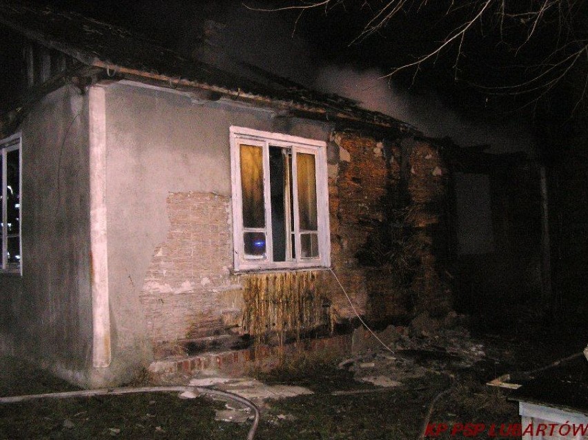 W Trzcińcu spalił się dom, w Lubartowie ogień wybuchł w...