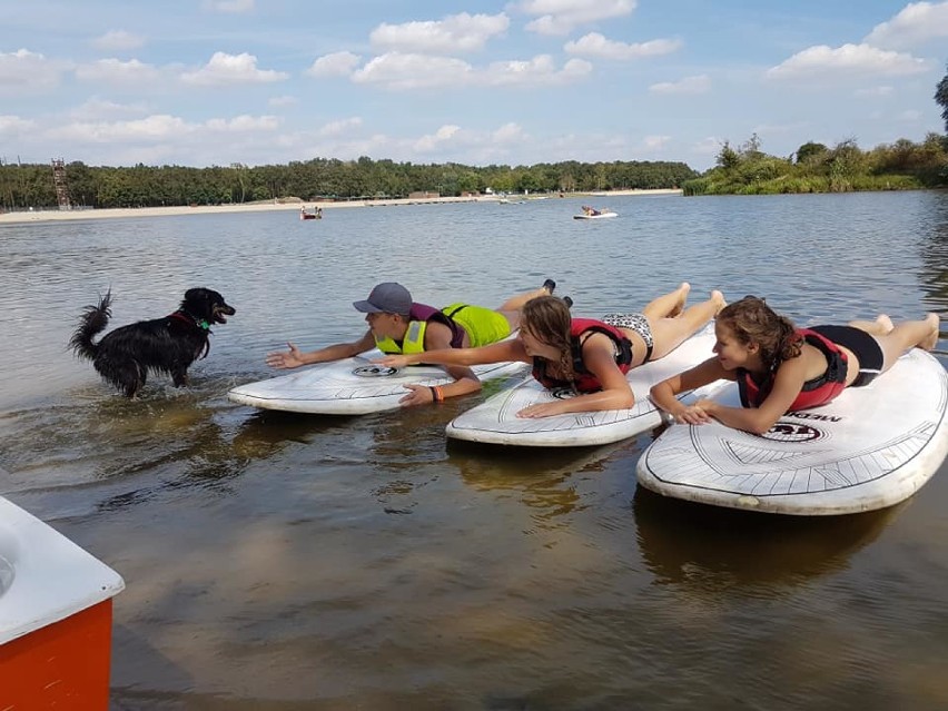 Młodzi ostrowianie na lekcjach żeglarstwa i windsurfingu w ramach projektu Polsailing