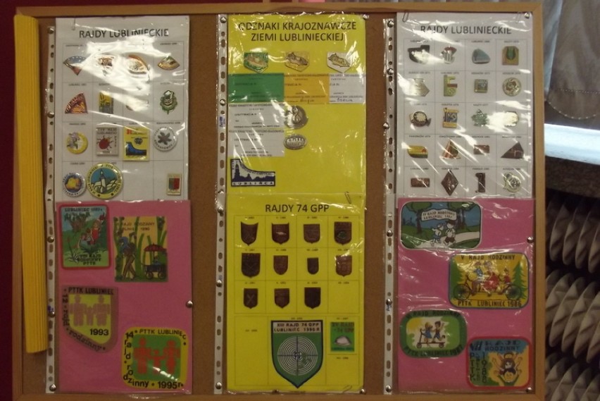 Szkoła Podstawowa nr 1 w Lublińcu zaprasza na wystawę odznak PTTK