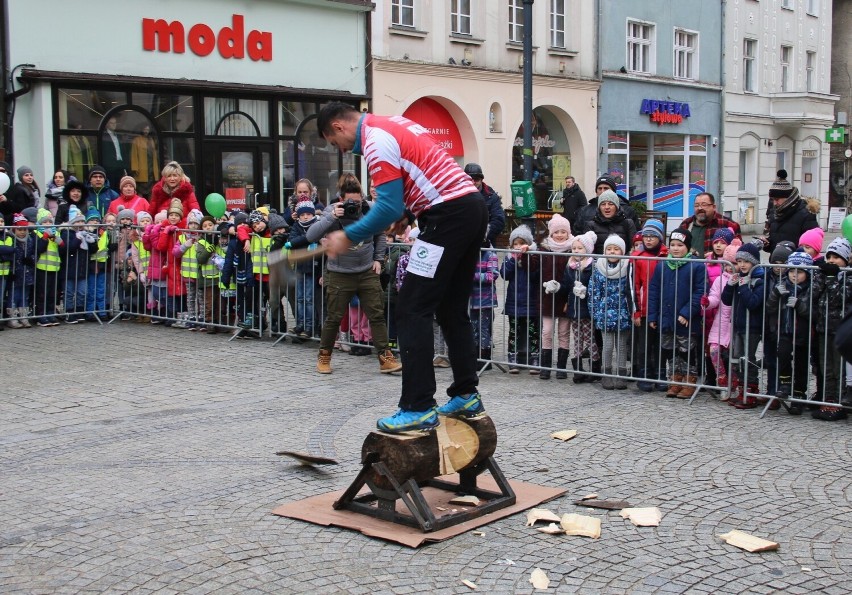 Arkadiusz Drozdek - Mistrz Polski Drwali podczas występu w...