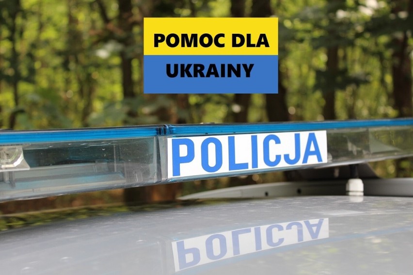 Policjanci ze Zduńskiej Woli zorganizowali zbiórkę dla ukraińskich policjantów i uchodźców