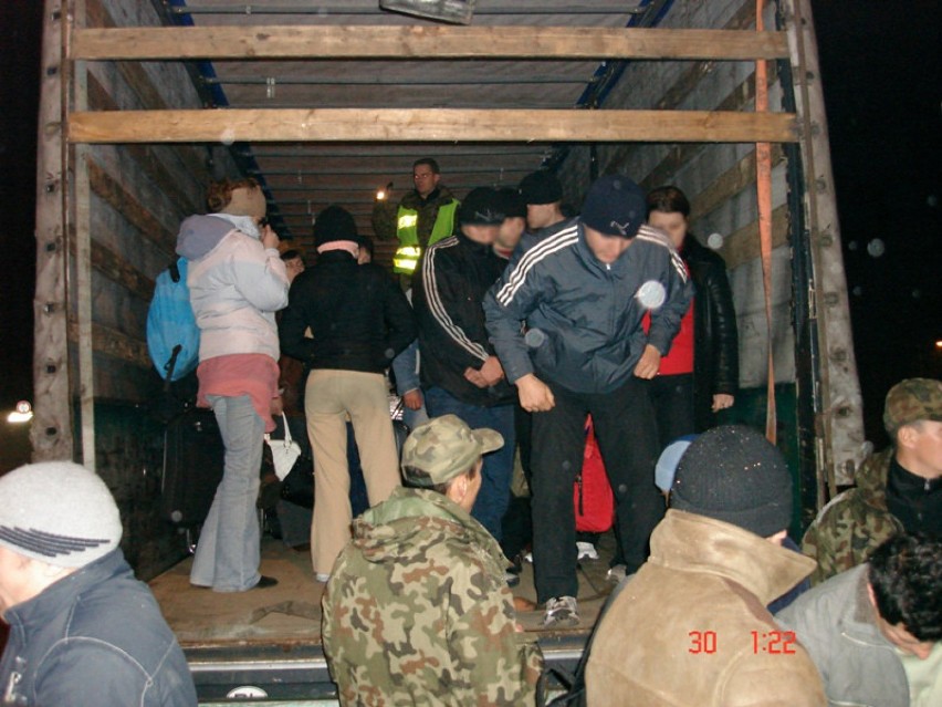 Zatrzymanie z 30 listopada 2006 roku Fot. Straż Graniczna