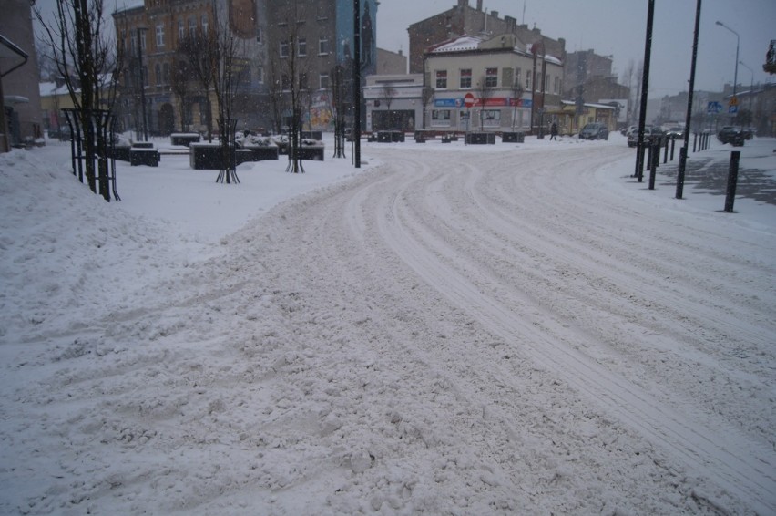 Zima w Radomsku warunki na drogach 8.02.21