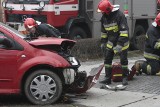 Ranni w wypadku w Legnicy (ZDJĘCIA)