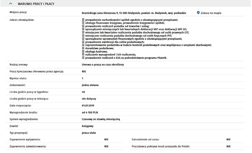 Praca w Białymstoku i regionie - nowe oferty od 3 tys. zł brutto [lista, dane z 1.07.2019]