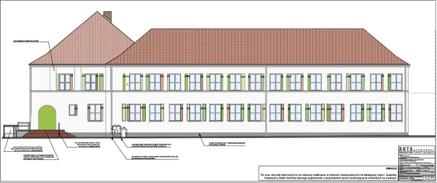 Szkoła w Przytocznej czeka na remont elewacji