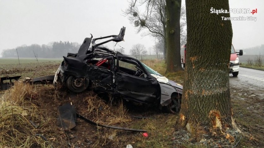 Wypadek BMW w Tarnowskich Górach: Na szczęście kierowcy nic...