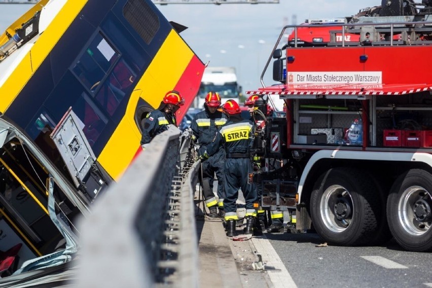 Wypadek autobusu na moście Grota-Roweckiego