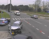 Wypadek w Bydgoszczy. Zderzenie dwóch osobówek