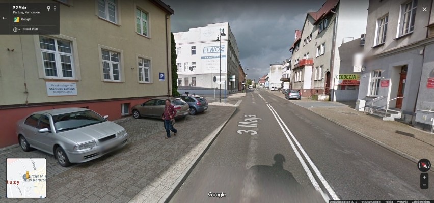 Przyłapani na ulicach Kartuz! Mieszkańcy uchwyceni przez Google Street View