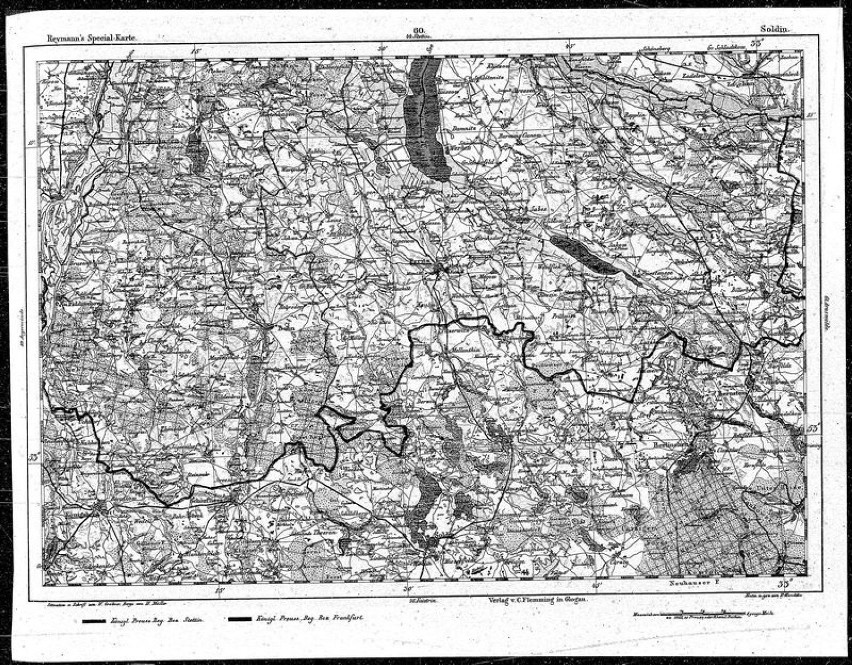 Województwo zachodniopomorskie na superdokładnych mapach Reymanna z XIX wieku