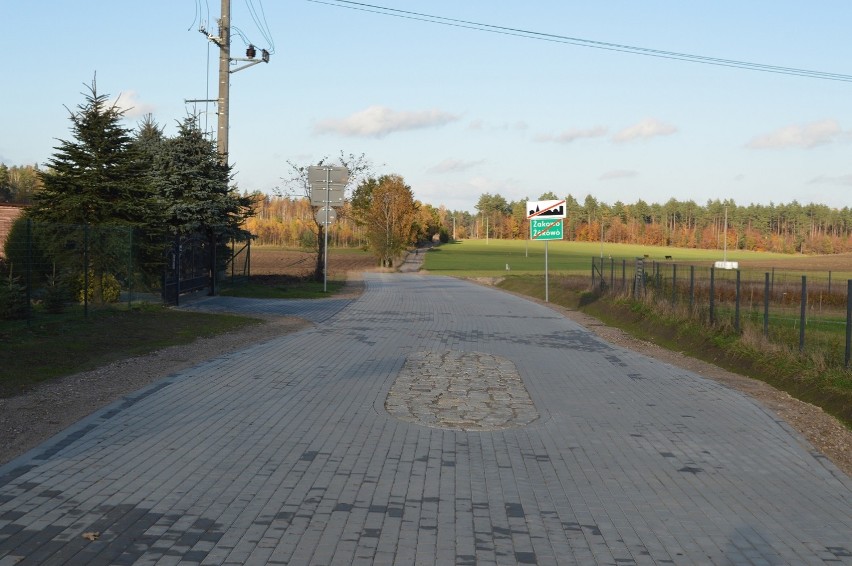 Gmina Sulęczyno - przebudowa drogi gminnej w Żakowie zakończona