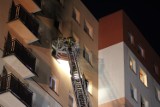 Pożar w wieżowcu na osiedlu Dolnośląskim w Bełchatowie, ZDJĘCIA, VIDEO