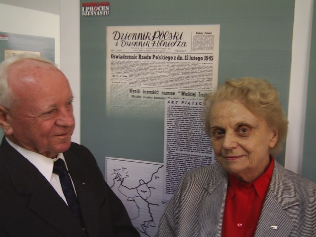 Bogusław Bosak i Olga Warzecha - żołnierze AK Fot.Michał Tyrpa