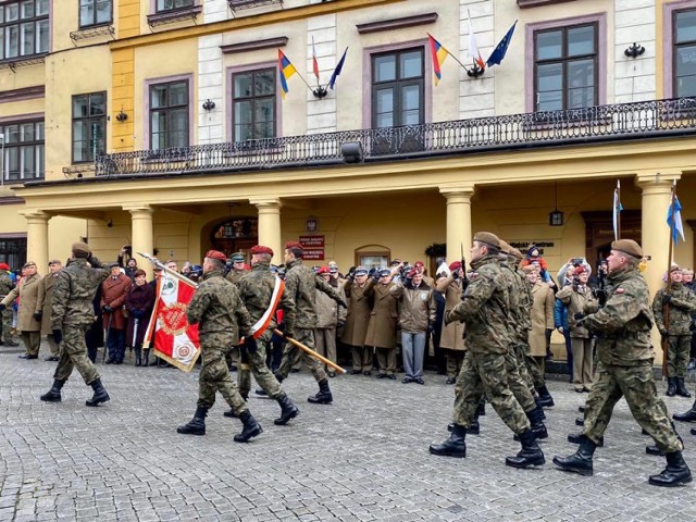 Przysięga "terytorialsów" na cieszyńskim rynku