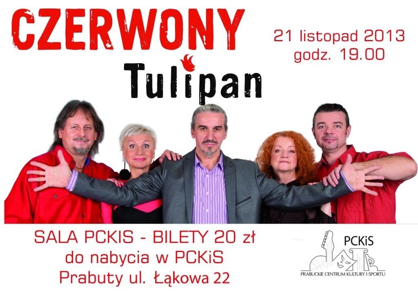 Czerwony Tulipan w Prabutach: Zespół zagra 21 listopada w PCKiS