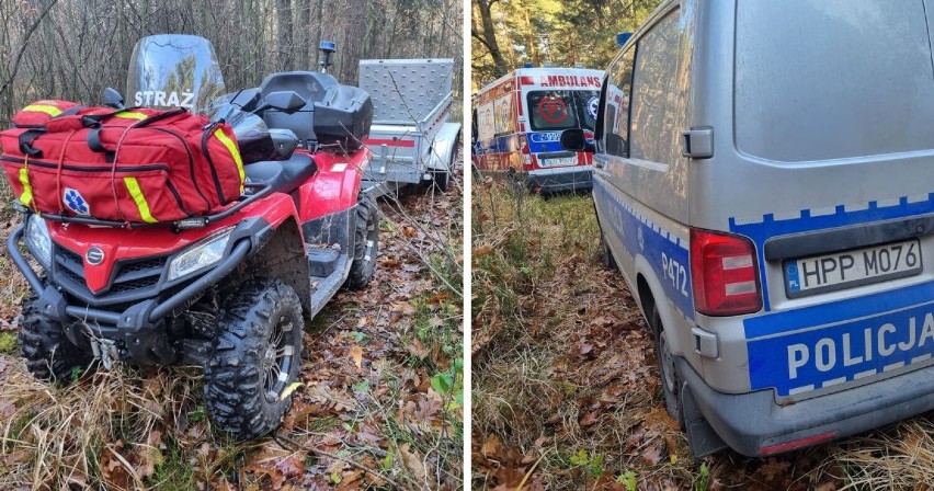 Tragiczny wypadek w Mzykach. Na 55-letniego mężczyznę spadło drzewo. Nie udało się go uratować. Sprawę bada policja i prokuratura