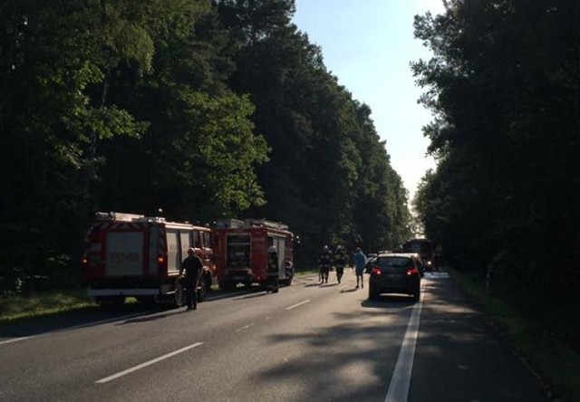 Trzy osoby zostały ranne w wypadku na drodze krajowej 74 w Raduckim Folwarku