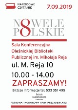 Narodowe Czytanie w oleśnickiej bibliotece już jutro