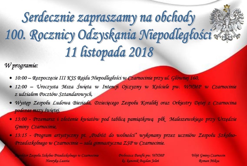 Obchody 100. rocznicy odzyskania niepodległości w powiecie...