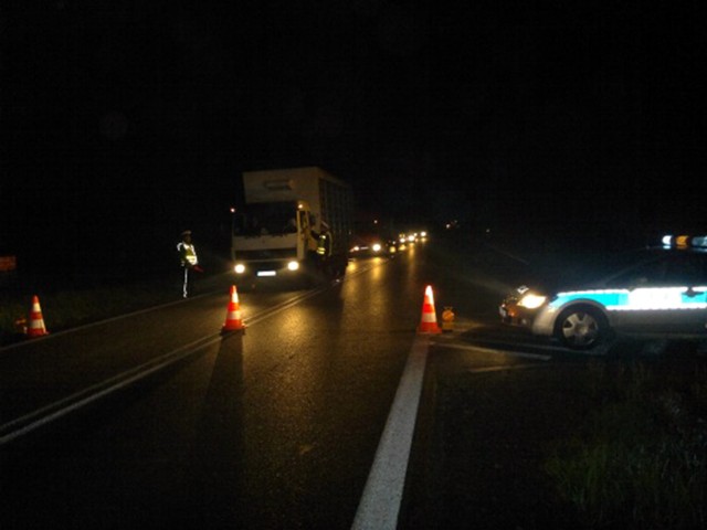 Policja w Kaliszu kontrolowała ciężarówki i autobusy