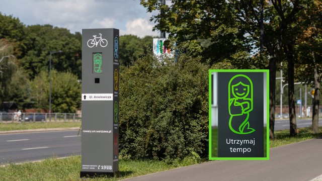 Totem dla rowerzystów. Pierwsze urządzenie z syrenką już stoi i działa